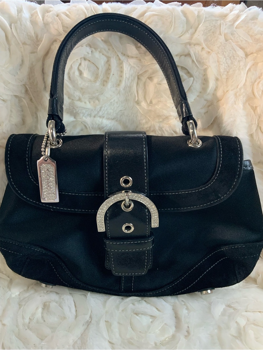 Coach Madison Mini Top Handle Black Bag Vintage,Y2K
